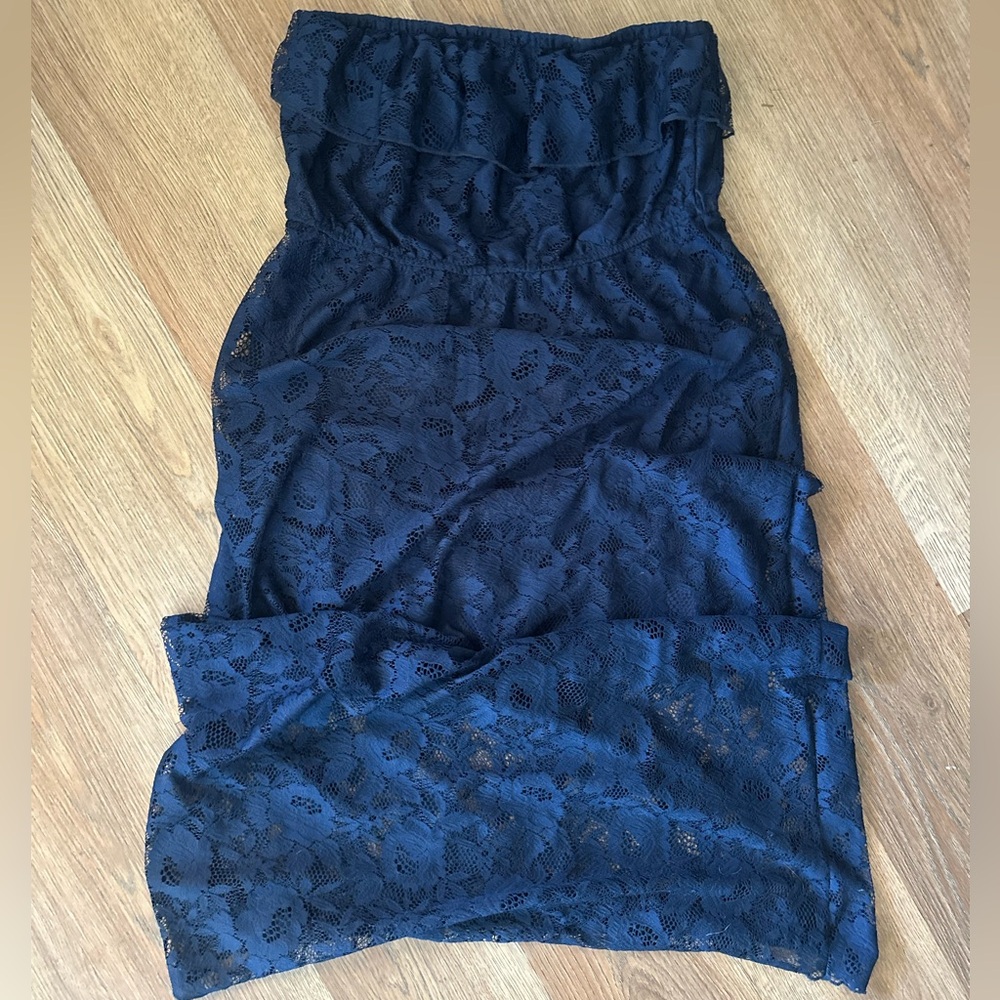 Trixxi Navy Blue Lace Dress Size 1X